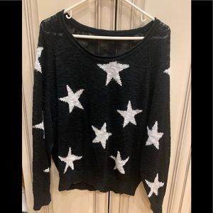 Sweater with stars.